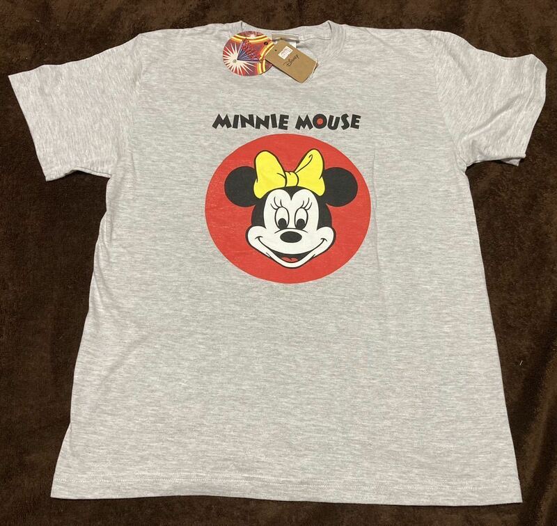 【定価3190円】Lサイズ 完売品 新品 ディズニー Disney ミッキー ミニー ミニーマウス レトロ 絵柄 T シャツ/ランド シー b