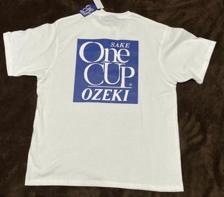 【Mサイズ】SNS話題 新品 SAKE One CUP OZEKI ワンカップ大関 Tシャツ 企業 ノベルティ 日本 限定 ホワイト