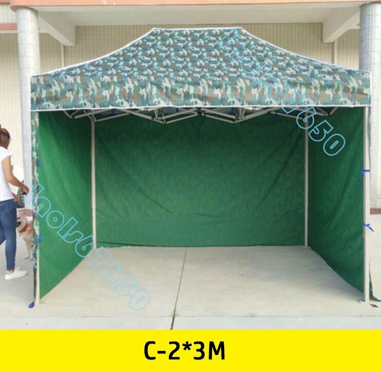 太い足 屋外 迷彩テント 折りたたみ格納式 キャノピー パーキング傘 祭り イベントテント タープテント C-2*3M