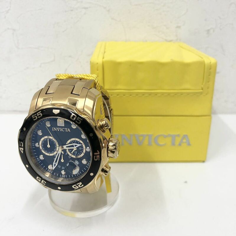 INVICTA インビクタ 腕時計 クォーツ Pro ダイバー クロノグラフ メンズ腕時計時計 0072 ゴールド