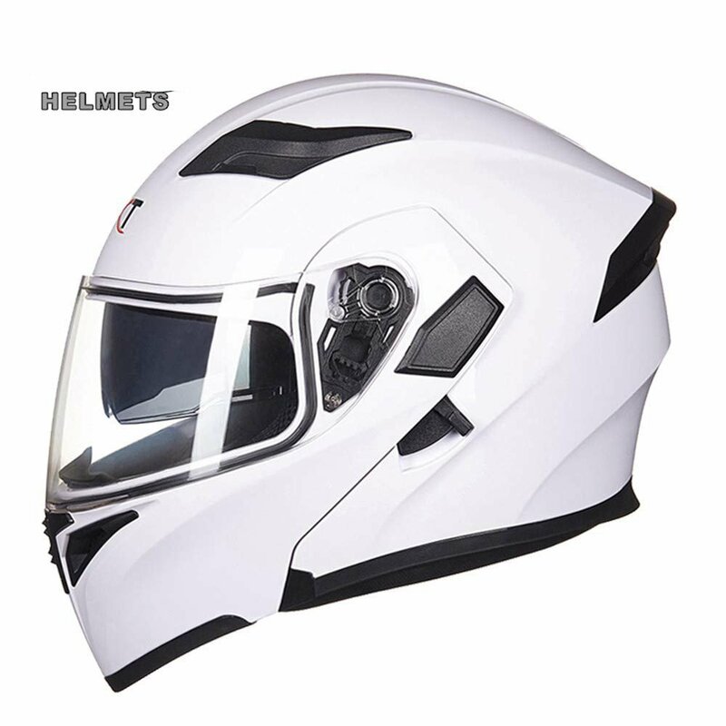 TZX421★ダブルレンズ フリップアップヘルメット システムヘルメットバイク フルフェイス ジェット オートバイフリップアップ シールド付き