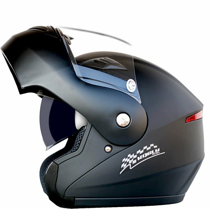 TZX240★バイクヘルメット ヘルメット 四季 男女兼用 通気吸汗 オシャレ シールド付き ダブルシールド システムヘルメット多色可選艶消し黒