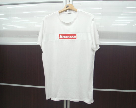 MONCLER レトロボックス ロゴプリント Tシャツ MENS ホワイト XXL モンクレール 中古 苫小牧西店