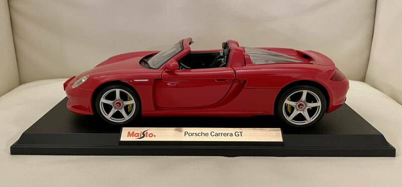 【美品】Maisto マイスト 「Porsche Carrera GT 」 ポルシェ カレラ 1/18 ダイキャストカー ミニカー コレクションカー
