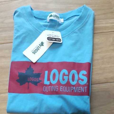 ロゴス logos 半袖 ティシャツ 水色 150サイズ 子供服 アウトドア
