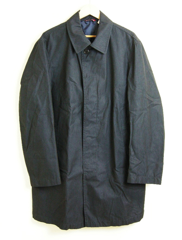 ■PAL ZILERI【パルジレリ】ネイビー系ジャケットコート・50■ステンカラーコート スプリングコート