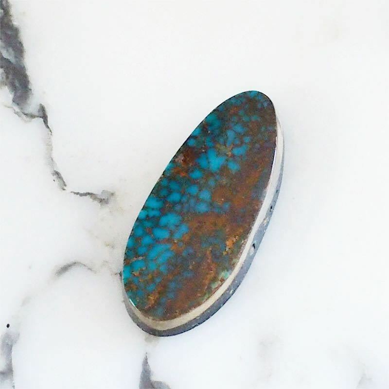 Pilot Mountain Turquoise ターコイズ　21.1ct トルコ石　カボション ルース　シルバーアクセサリー　インディアンジュエリー #276