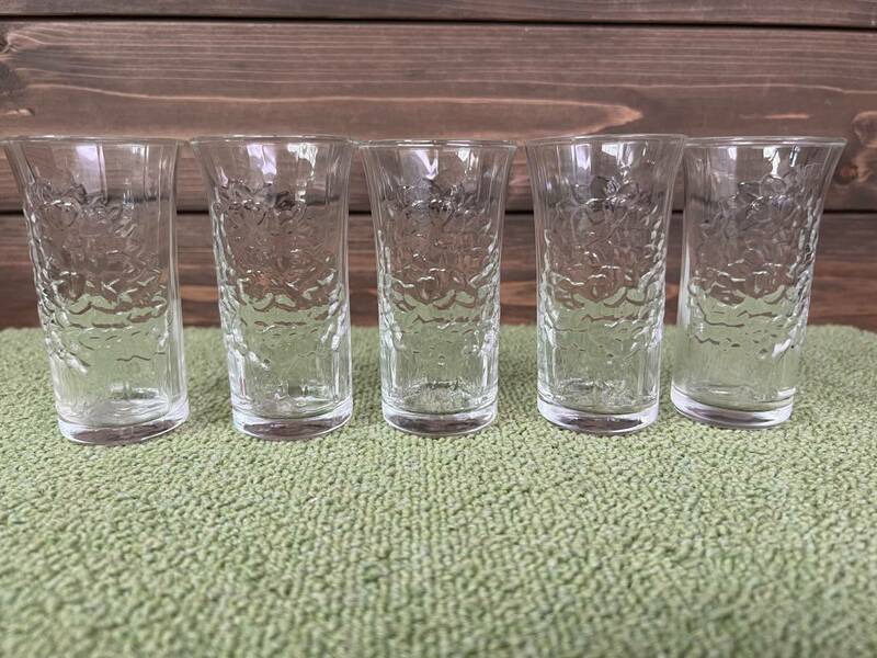 ☆大樹 HAPPY TREE　HOYA　CORDIAL GLASS COLLECTION グラス5個セット　中古品・長期保管品☆