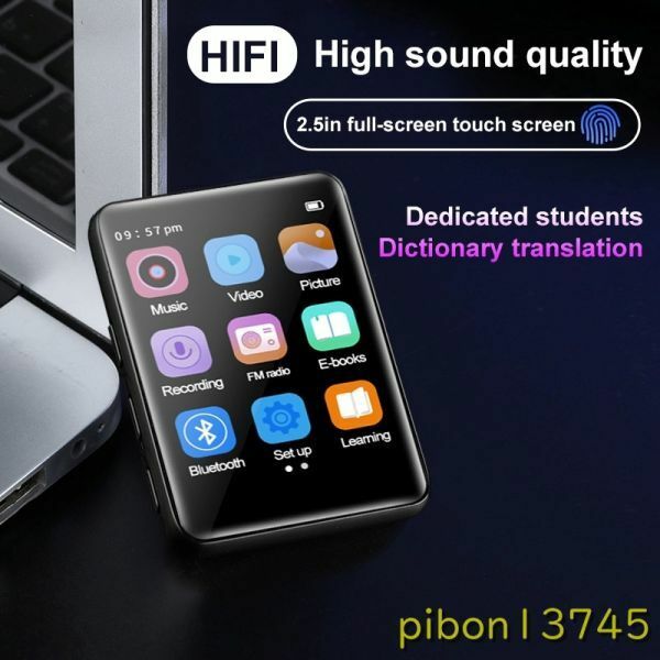 H1262：2.5インチフルスクリーンmp3mp4ウォークマン 学生バージョンミニ超薄型 bluetooth 5.0ポータブルタッチスクリーンmp5音楽プレーヤー