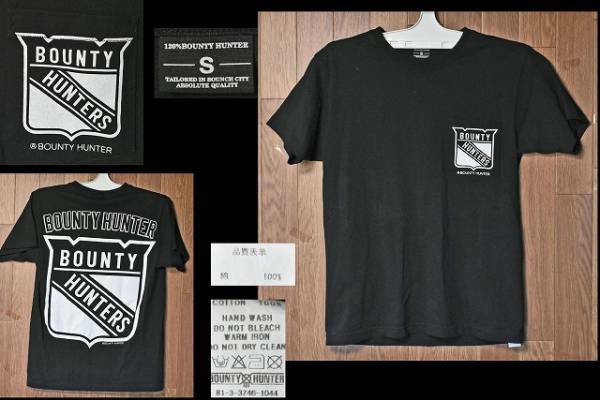 【バウンティーハンター bounty hunter bxh】ポケットTシャツ★黒色★希少なポケT★Sサイズ