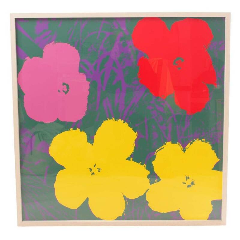 アンディ・ウォーホル『Flowers』(シャープ)2 絵画 アンディ・ウォーホルの代表作 【中古】【正規品保証】111027