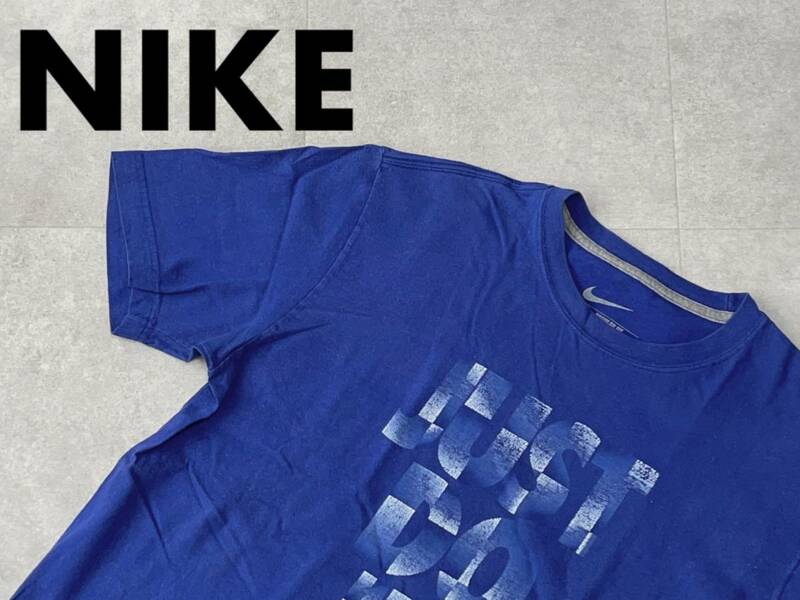 ☆送料無料☆ NIKE ナイキ USA直輸入 古着 半袖 Tシャツ メンズ M ブルー トップス 中古 即決