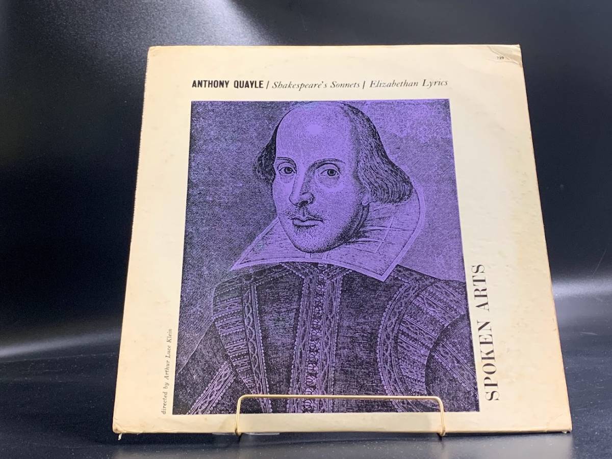 【 LPレコード Anthony Quayle Shakespeare's Sonnets / Elizabethan Lyrics 】アンソニー・クエイル 洋楽 2022063001