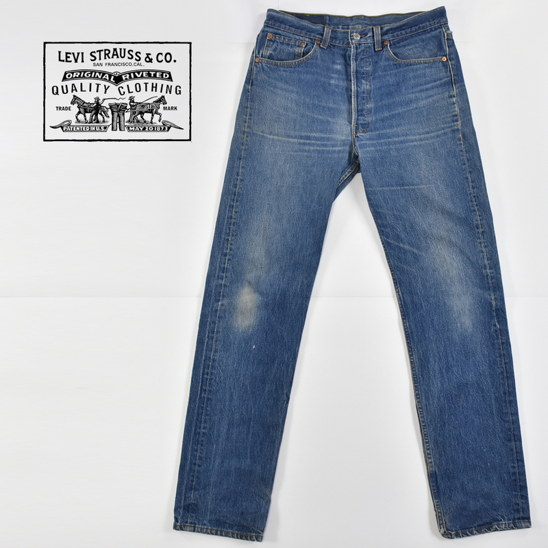 LEVI'S リーバイス ★ USA製 501XX (501-0117) 1991年11月製 刻印552 ヴィンテージ デニム ジーンズ パンツ ブルー メンズ 34