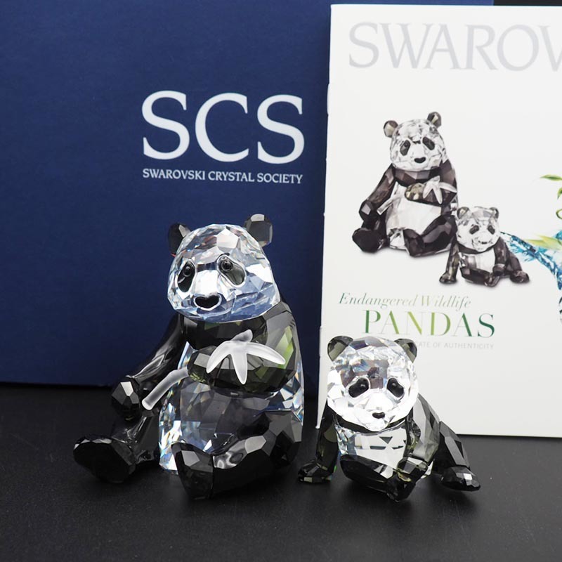 スワロフスキー パンダ 2008年 SCS会員限定 パンダ 希少！ Swarovski Annual Edition 2008 Pandas 【在庫限り】