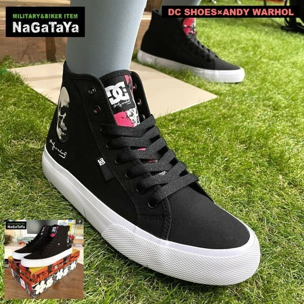  DC SHOES ディーシー シューズ × ANDY WARHOL コラボ スニーカー ハイカット AW MANUAL HI HIGH-TOP 9.0インチ