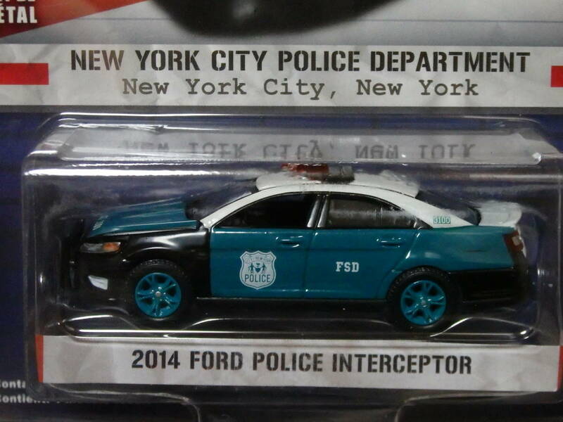  1/64 グリーンライト GL NYPD 2014 FORD POLICE INTERCEPTOR【HOTPURSUIT シリーズ21】