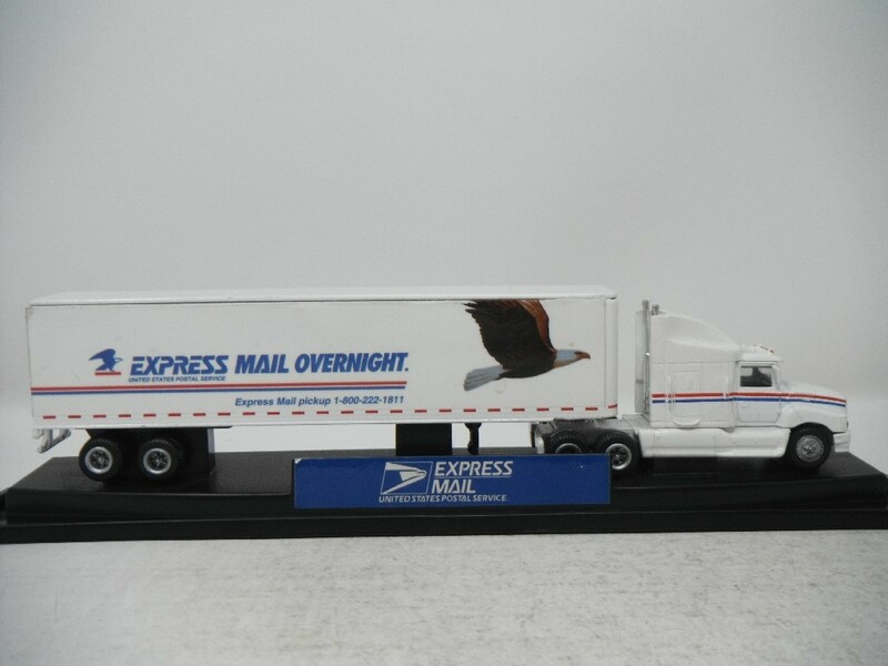 ■ ROAD CHAMPSロードチャンプス『1:87 Express Mail USPS Truck & Trailer アメリカ郵便トレーラートラック ミニカー』