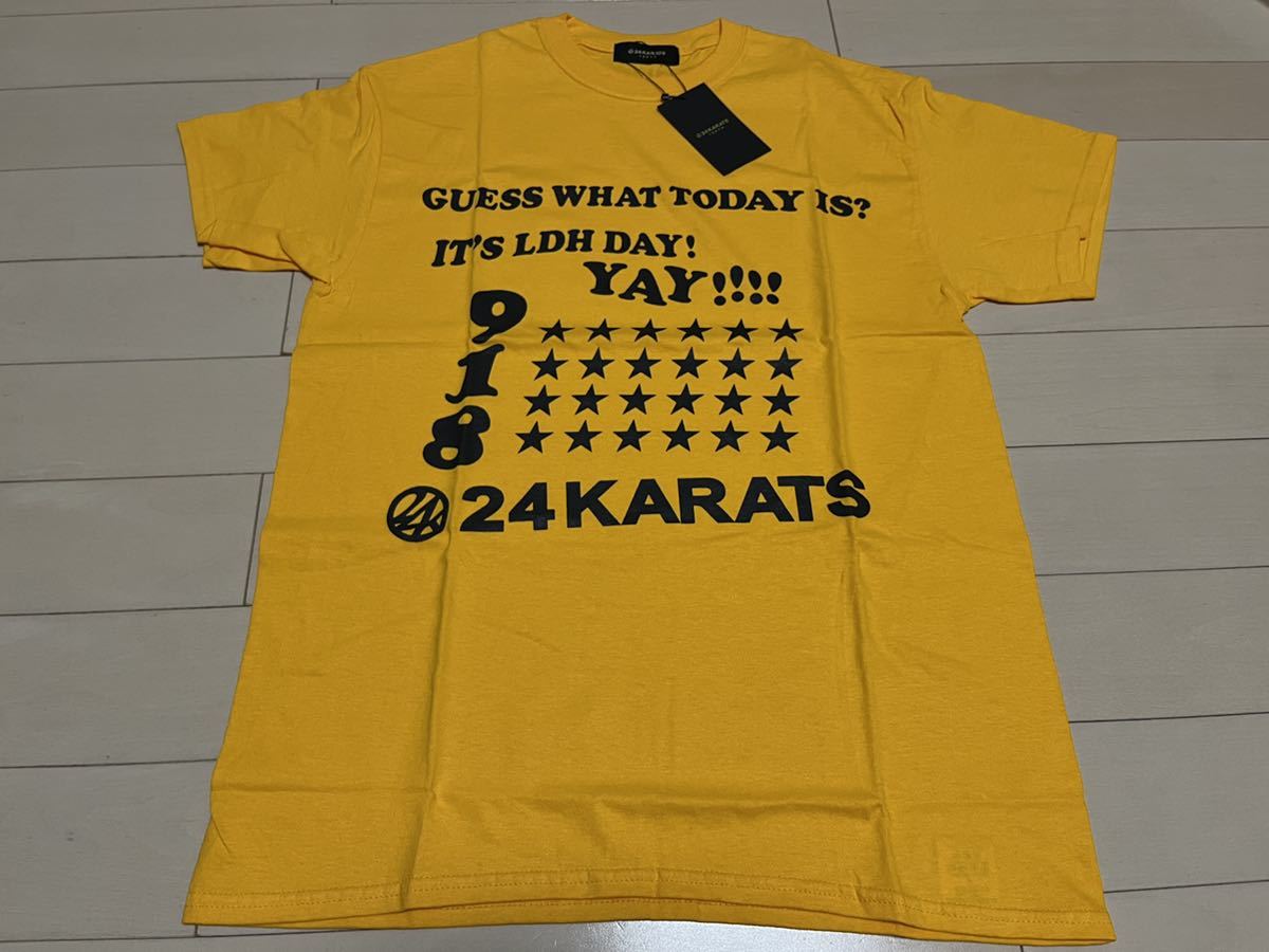 ◆新品タグ付き◆24karats Tシャツ Mサイズ イエロー EXILE 3代目JSB