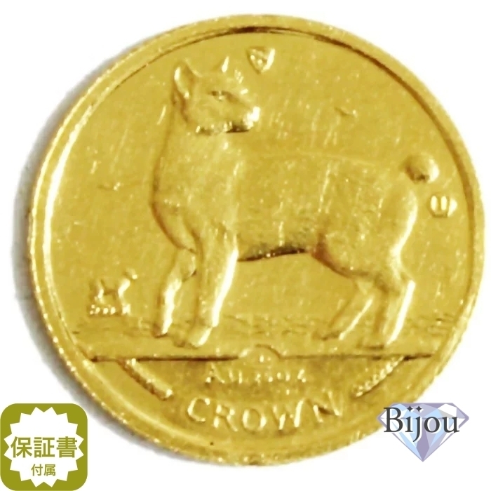 K24 マン島 キャット 金貨 コイン 1/25オンス 1.24g 1994年 ジャパニーズボブテイル 招き猫 純金 保証書付き ギフト
