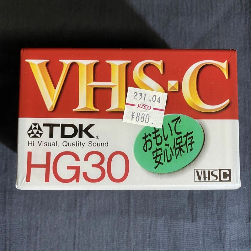 未開封 TDK VHS-C HG30 テープ 2本セット ビデオテープ ビデオカセットテープ