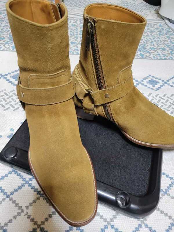 サンローランパリ　ワイヤット　ハーネス　リングブーツ　13AW　４０　極美品　SAINT LAURENT PARIS エディ　靴 　