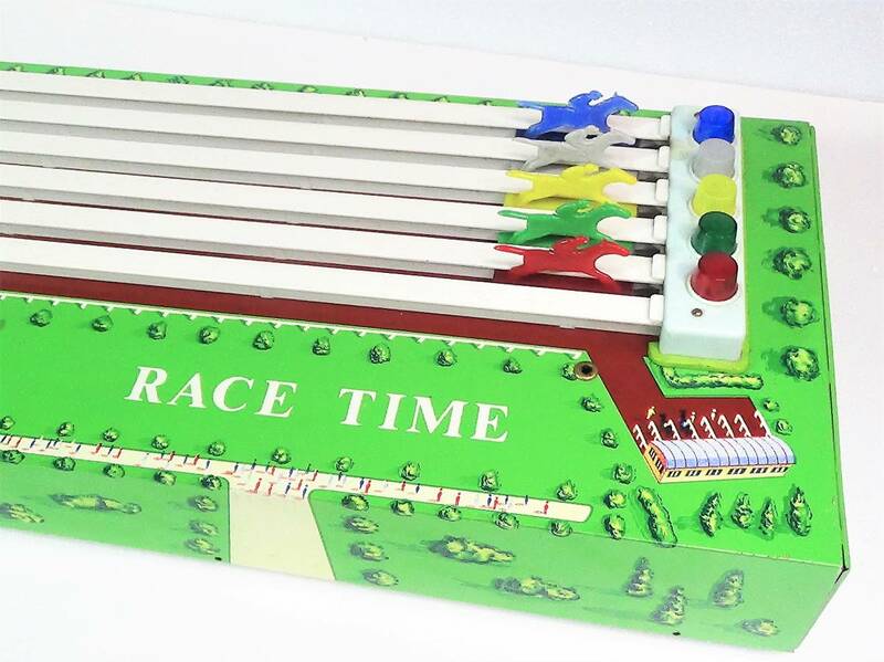 送料無料 ビッグサイズ RACE TIME MARX 競馬 ダービー レース ホース おもちゃビンテージ レトロ 希少 貴重 巨大