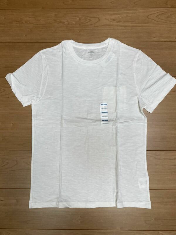 OLD NAVY オールドネイビー 半袖 Tシャツ メンズ 男性 Sサイズ ホワイト ポケットTシャツ