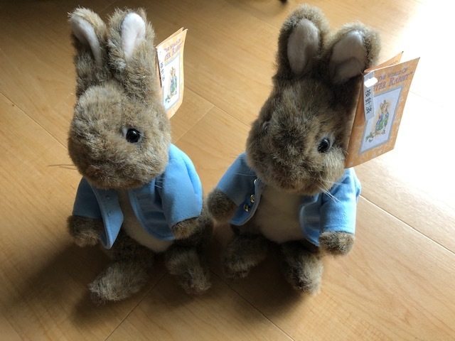 美品 レア 2個セット タグ付 PETER RABBIT ピーターラビット ぬいぐるみ スモール 20cm 