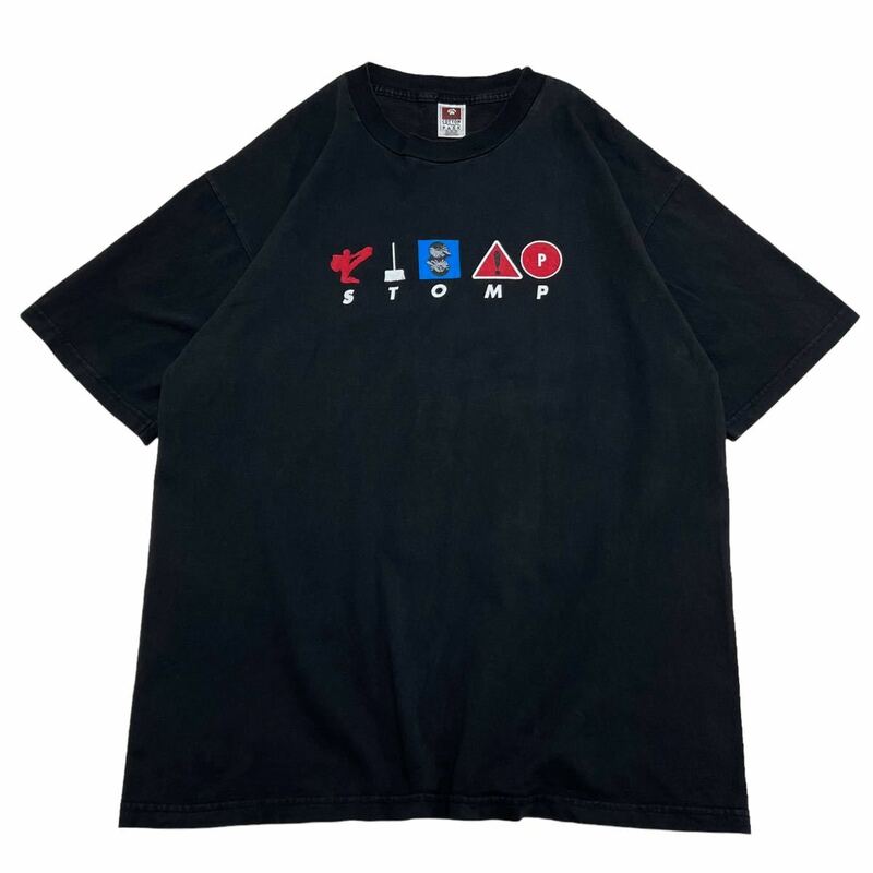 5千スタ【90s メキシコ製 STOMP ストンプ ビンテージ Tシャツ XL】音楽 バンド バンT 古着 USA製 アート フォトhanes anvil tultex