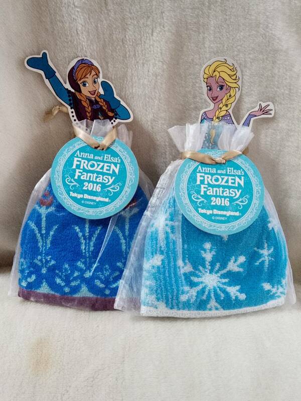 TDL ディズニー　アナ雪　エルサ アナ フローズンファンタジー タオル　アナと雪の女王　2016年