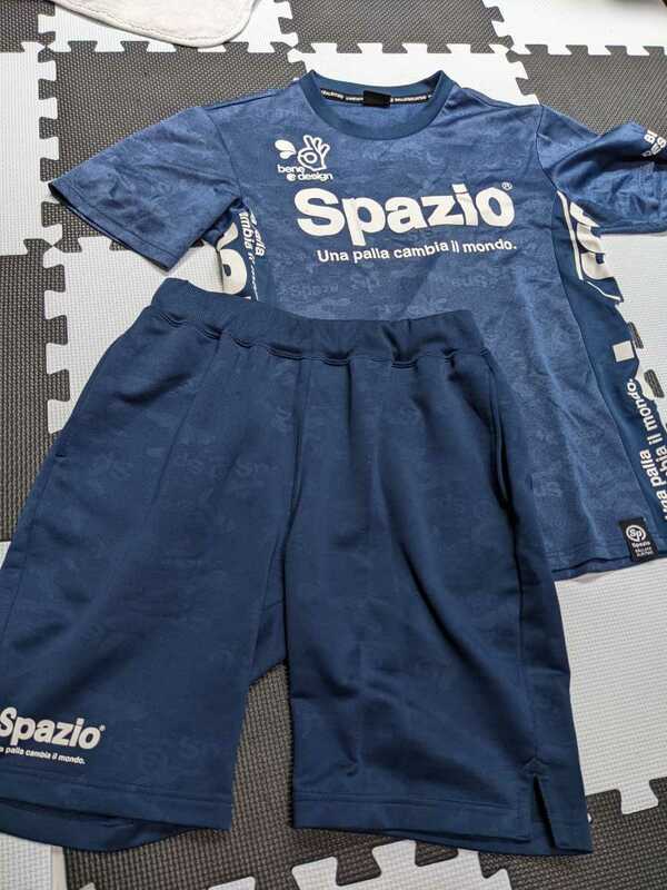 SPAZIO スバッツィオ セットアップ Mサイズ フットサル サッカー ネイビー プラクティスシャツ ハーフパンツ
