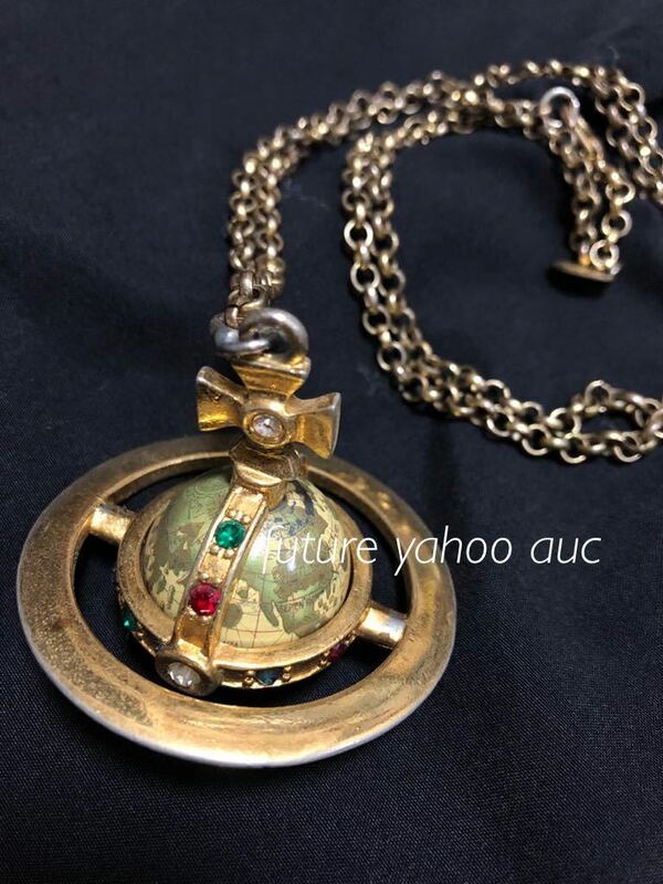 大サイズ　グローブネックレス　Globe necklace　ヴィヴィアンウエストウッド Vivienne Westwood 激レア　地球　ビンテージ
