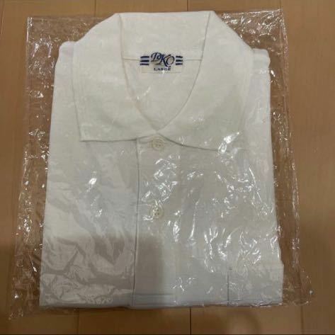 送料込み　新品未使用　白ポロシャツ②サイズL 学生のセミフォーマルや通学用にも　複数枚あり　送料無料