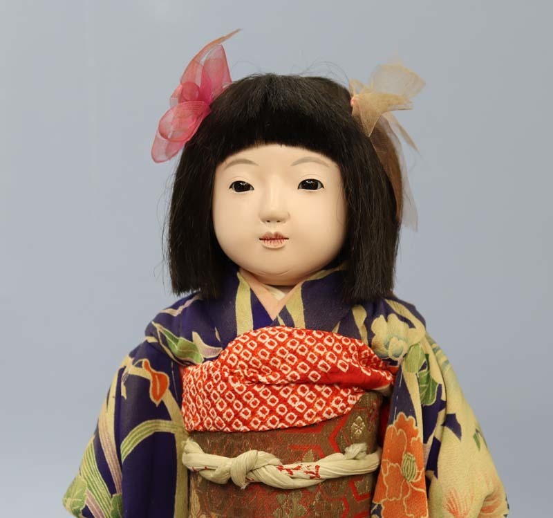 ■即決■ 湯本商店特製 市松人形 女の子 42cm 無銘 昭和初期