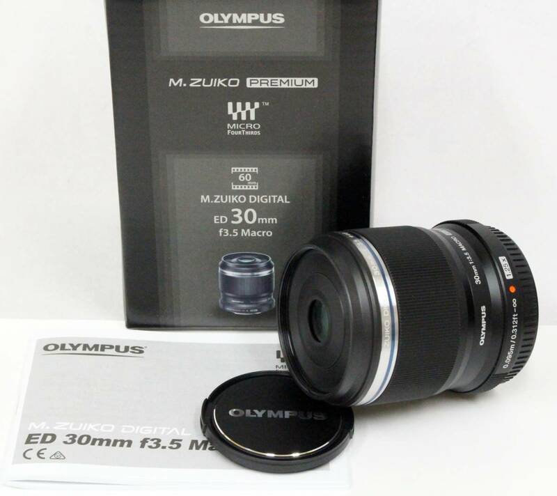 新品同様 OLYMPUS オリンパス M.ZUIKO DIGITAL ED 30㎜ F3.5 マクロ ミラーレス 一眼 カメラ レンズ 2206-N0042K(NT)