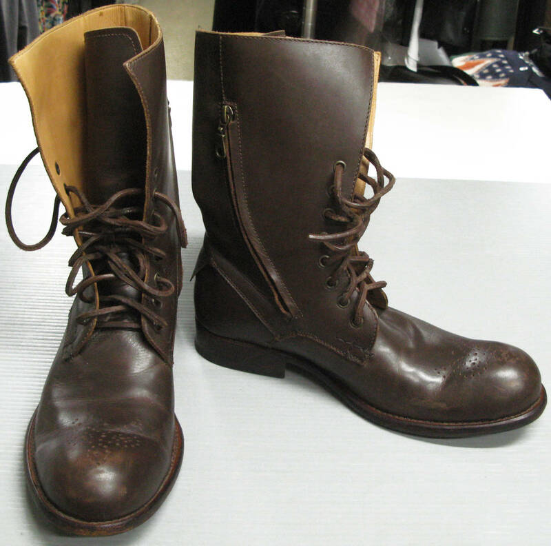 テットオム TETE HOMME：本革 ロング ブーツ 5 （ 靴 シューズ レザー TETE HOMME Leather Boots Brown 25cm