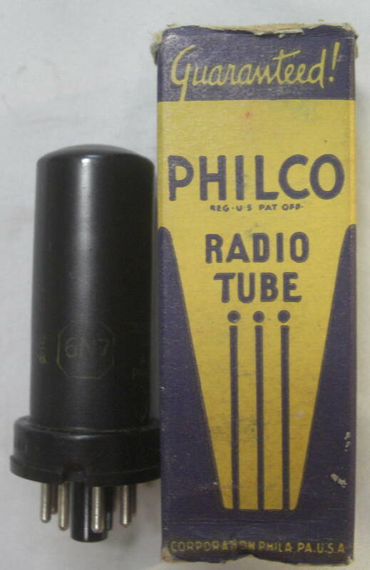 真空管PHILCO,Electron Tube/6N7 元箱入1本R040717