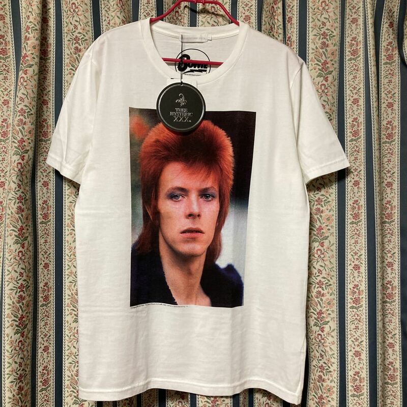 新品!ヒステリックグラマー THEE HYSTERIC XXX デビッドボウイ フォトプリントTシャツ ギザ45 メンズM David Bowie デヴィッド・ボウイ