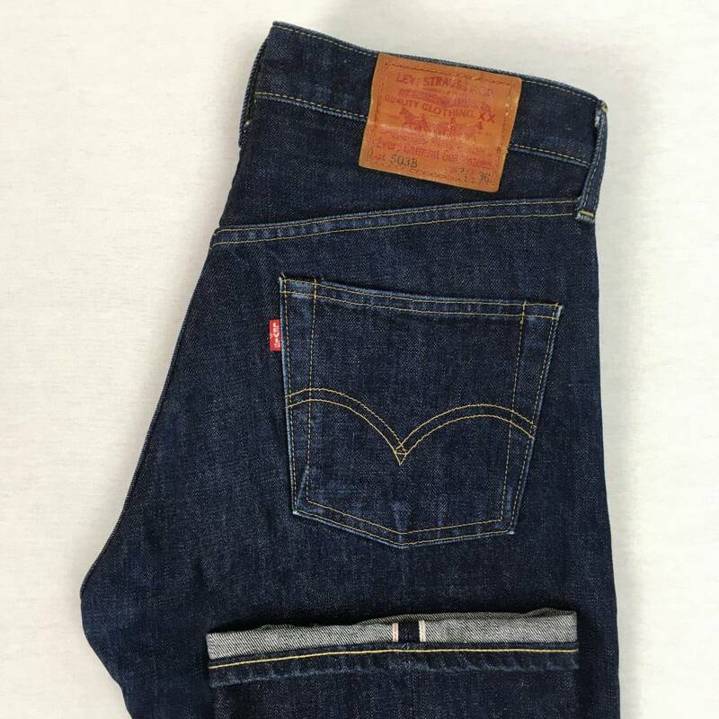 LEVI'S リーバイス 503B-XX BIG'E' 日本製 00年 デニム パンツ ジーンズ W31 L36 隠しリベット 赤耳 セルビッチ ボタンフライ 革パッチ