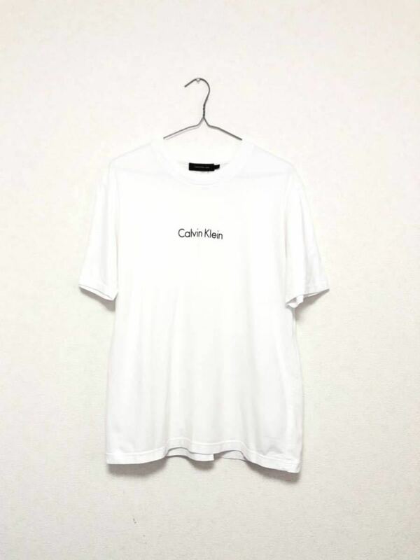 Calvin Klein Tシャツ 白 L ロゴT カルバンクライン半袖Tシャツ