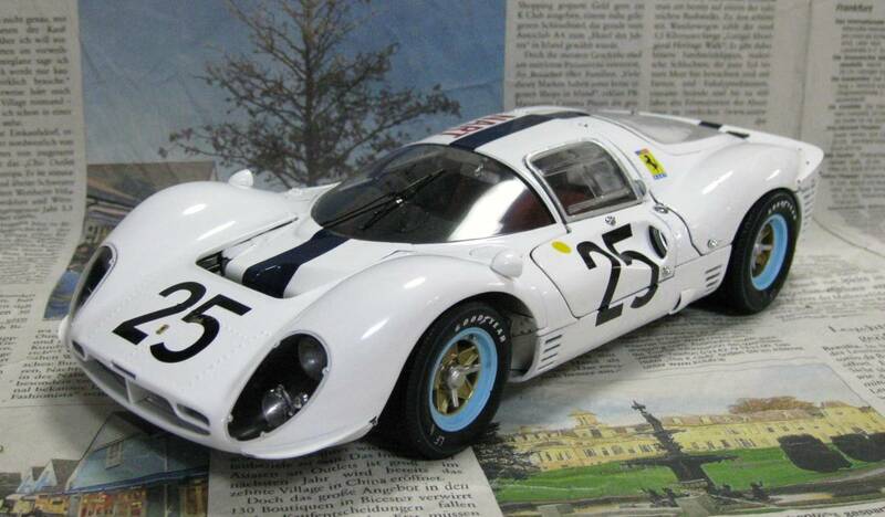 ☆絶版*世界412台*GMP*1/18*1967 Ferrari 412P NART #25 1967 Le Mans 24h≠EXOTO