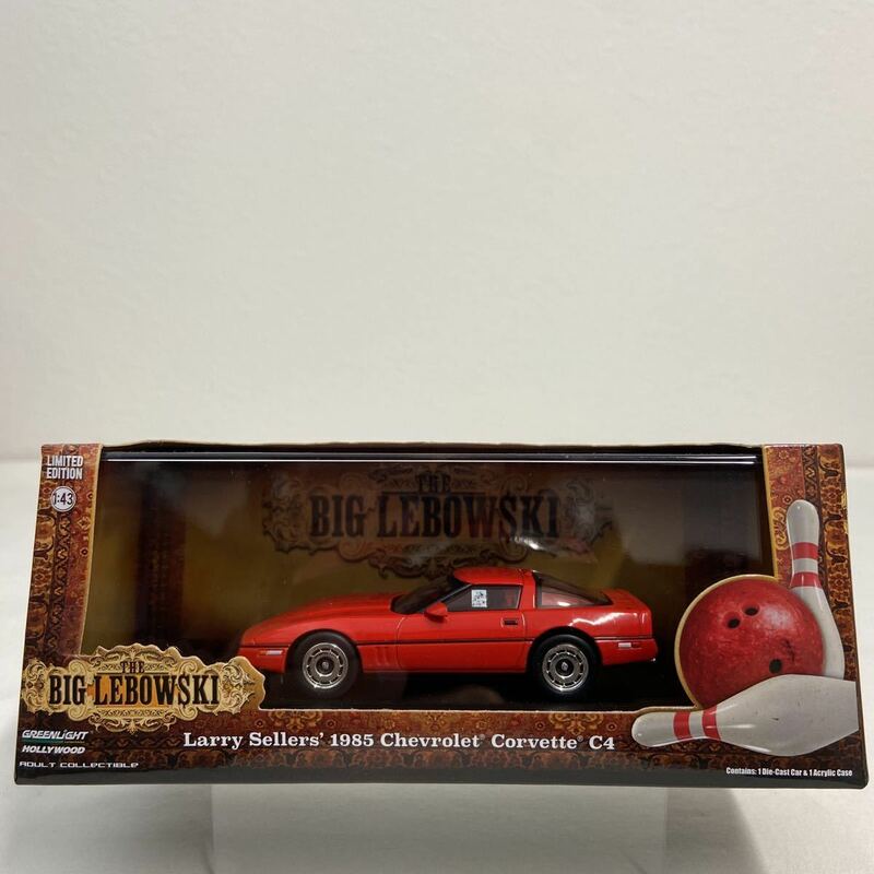 GREENLIGHT 1/43 THE BIG LEBOWSKI Chevrolet Corvette C4 1985年 Larry Sellers' シボレー コルベット ミニカー 映画ビッグリボウスキ