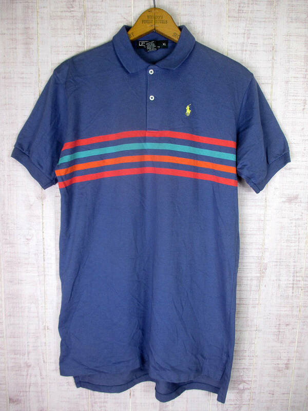 90's　ヴィンテージ　Ralph Lauren　ラルフローレン　ポロシャツ　USA製　キッズ　XL