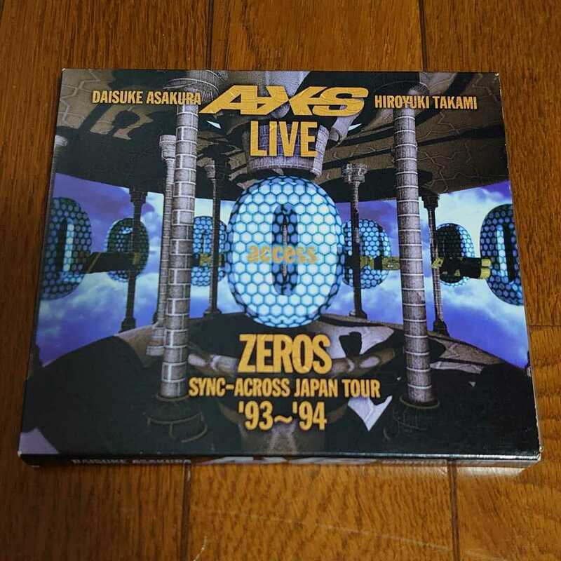 【中古品】 CD access アクセス LIVE ZEROS SYNC-ACROSS JAPAN TOUR '93-'94 OPENING SOUND EFFECT, JULIET など 12曲