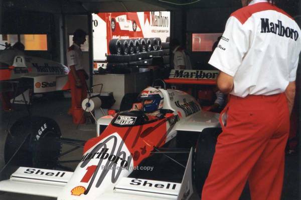 F1 アラン・プロスト Alain Prost サイン フォト 2枚付き