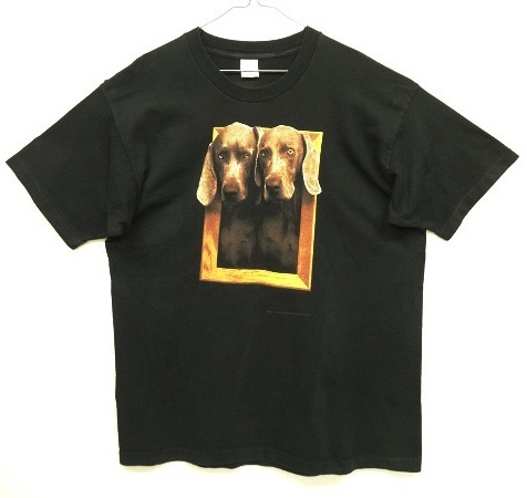 90s ヴィンテージ USA製 WILLIAM WEGMAN x x ASPEN ART MUSEUM FOTOFOLIO製 Tシャツ VINTAGE 90年代 アメリカ製 レア