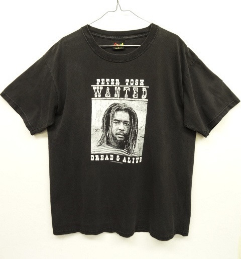 90s ヴィンテージ USA製 PETER TOSH ピータートッシュ COOYAH製 両面プリント Tシャツ VINTAGE 90年代 アメリカ製 レア