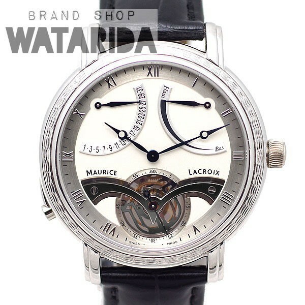 モーリス ラクロア 腕時計 マスターピース トゥールビヨン レトログラード MP7088-PL201-110 世界30本限定 送料無料