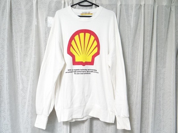 希少 非売品 90年代 ビンテージ Shell シェル石油 ガソリンスタンド 作業着 トレーナー レーシング F-1 旧車 街道レーサー レトロ 当時物
